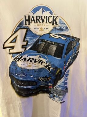 Men's NASCAR Kevin Harvick Tee - Blue Car Graphic
